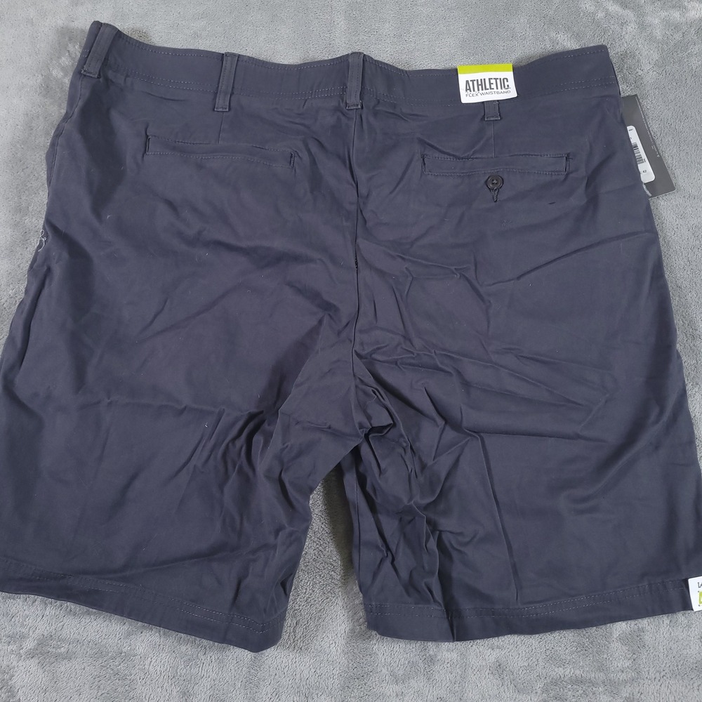 Lee Shorts Men 42 Charcoal X-Treme Comfort Flat Front Performance Active Stretch - Picture 6 of 8